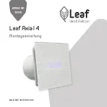 Предварительный просмотр 1 страницы Leaf Ventilation 702616 Quick Start Manual