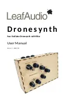 Предварительный просмотр 1 страницы LeafAudio Dronesynth User Manual