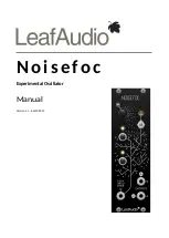 Предварительный просмотр 1 страницы LeafAudio Noisefoc Manual