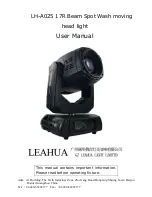 Предварительный просмотр 1 страницы leahua LH-A025 User Manual