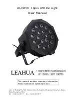 leahua LH-D030 User Manual предпросмотр