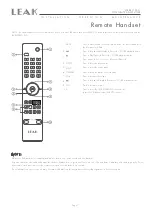 Предварительный просмотр 7 страницы Leak STEREO 230 User Manual