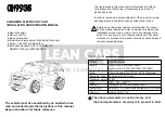 Предварительный просмотр 1 страницы Lean Cars CH9935 Installation And Operating Manual