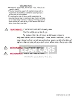 Предварительный просмотр 16 страницы Lean Cars CH9959 Installation And Operation Manual