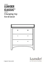 Предварительный просмотр 1 страницы Leander CLASSIC Changing top
for dresser User Manual