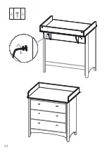 Предварительный просмотр 22 страницы Leander CLASSIC Changing top
for dresser User Manual