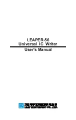 Предварительный просмотр 1 страницы LEAP Electronics LEAPER-56 User Manual