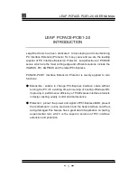 Предварительный просмотр 3 страницы LEAP Electronics PCFACE-PCIE1-2.0 User Manual