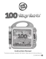 LeapFrog 100 Things That Go Instruction Manual preview