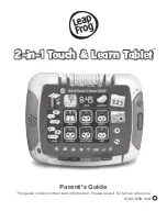 Preview for 1 page of LeapFrog 2-in- Touch & Learn & Learn Tablet Parents' Manual