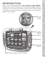 Preview for 2 page of LeapFrog 2-in- Touch & Learn & Learn Tablet Parents' Manual