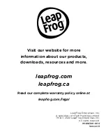 Preview for 12 page of LeapFrog 616300 Instruction Manual