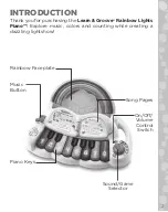 Preview for 2 page of LeapFrog Learn & Groove Rainbow Lights Piano Instruction Manual