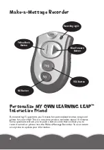 Предварительный просмотр 6 страницы LeapFrog My Own LEARNING LEAP 20047 Parent Manual And Instructions