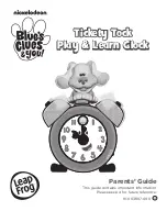 LeapFrog Nicklodeon Blue's Clues & You! Tickety Tock Play & Learn Clock Parents' Manual preview