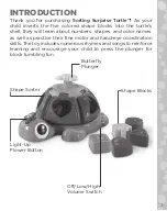 Предварительный просмотр 2 страницы LeapFrog Sorting Surprise Turtle 6024 Instruction Manual