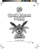 Предварительный просмотр 1 страницы LeapFrog Speak & Learn Puppy Parents' Manual