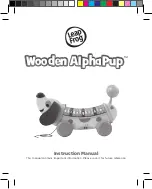 LeapFrog Wooden AlphaPup Instruction Manual предпросмотр