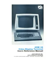 Lear Siegler ADM 36 User'S Reference Manual preview