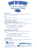 Learning Resources Buy It Right Instruction Manual preview