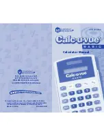 Preview for 1 page of Learning Resources Calc-u-vue LER 0068/50 Basic Manual