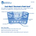 Preview for 1 page of Learning Resources Cash Bash Electronic Flash Card LER 6966 Manual