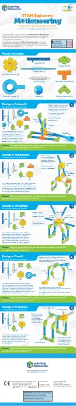 Preview for 1 page of Learning Resources STEM Explorers Motioneering LER 9308 Quick Start Manual