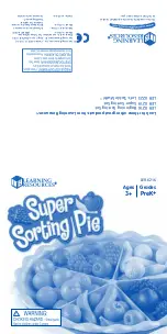 Learning Resources Super Sorting Pie Quick Start Manual preview