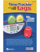 Learning Resources Time Tracker LER6999 Use And Care Instructions Manual preview