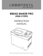 Preview for 1 page of Lebensstil Kollektion Bread Maker Pro Instruction Manual