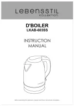 Lebensstil Kollektion D'BOILER Instruction Manual preview