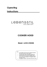 Lebensstil Kollektion LKCH-9108SS Operating Instructions Manual preview