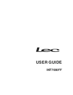 Preview for 1 page of Lec INT7030FF User Manual