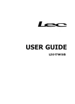 Lec L5017B User Manual preview