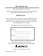 Preview for 14 page of Lec R6014W/S User Manual