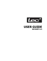 Preview for 1 page of Lec RST6057I User Manual