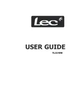 Preview for 1 page of Lec TL5510W User Manual