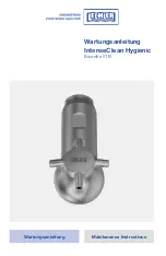 Lechler IntenseClean Hygienic 5TB Series Maintenance Manual предпросмотр