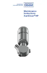 Предварительный просмотр 1 страницы Lechler XactClean HP Maintenance Instruction