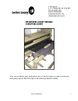 Leclerc Looms weavebird loom Troubleshooting Manual preview