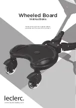 Leclerc Wheeled Board Instructions Manual preview