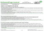 Предварительный просмотр 21 страницы leco 20111 Manual