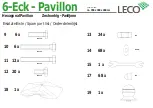 Предварительный просмотр 4 страницы leco 6-Eck Pavillon Instructions Manual