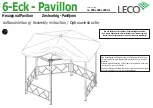 Предварительный просмотр 10 страницы leco 6-Eck Pavillon Instructions Manual