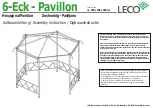 Предварительный просмотр 11 страницы leco 6-Eck Pavillon Instructions Manual