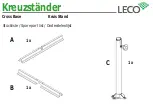 Предварительный просмотр 3 страницы leco Cross Base Assembly Instruction Manual