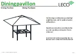 Предварительный просмотр 1 страницы leco Dining Pavilion Instructions Manual