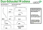 Предварительный просмотр 3 страницы leco Duo-Schaukel Modena Instructions Manual