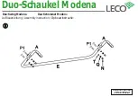 Предварительный просмотр 5 страницы leco Duo-Schaukel Modena Instructions Manual