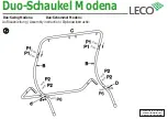 Предварительный просмотр 6 страницы leco Duo-Schaukel Modena Instructions Manual